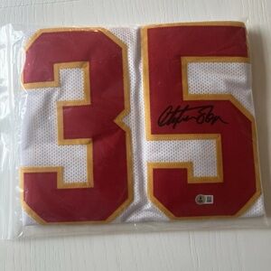 Kansas City Chiefs-Christian Okoye-Signed Jersey with COA from Beckett